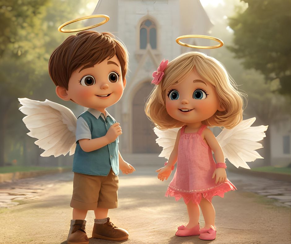 Logo Aniołki Leo i Gabi